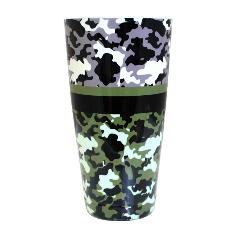 Printed Cocktail Shaker Tin – Camo – 28 ounce Weighted