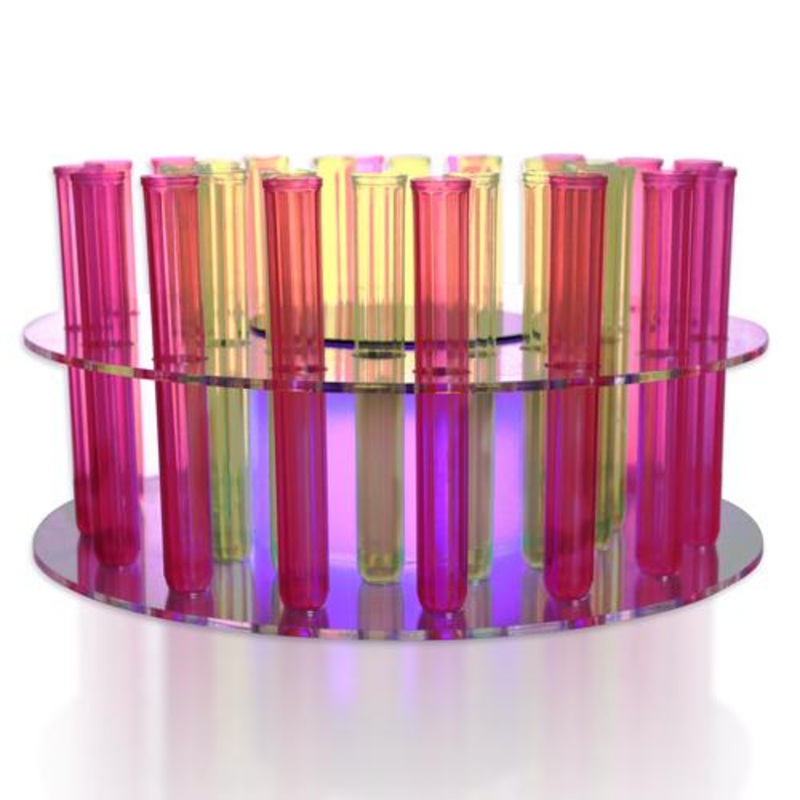 Test Tube Shot Serving Tray Remote Controlled – 32 Hole LED