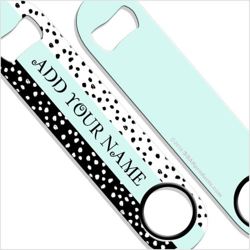 Watercolor Spots SPEED Bottle Opener – ADD YOUR NAME