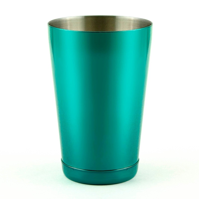 18oz Weighted Cocktail Shaker Tin – Candy Teal