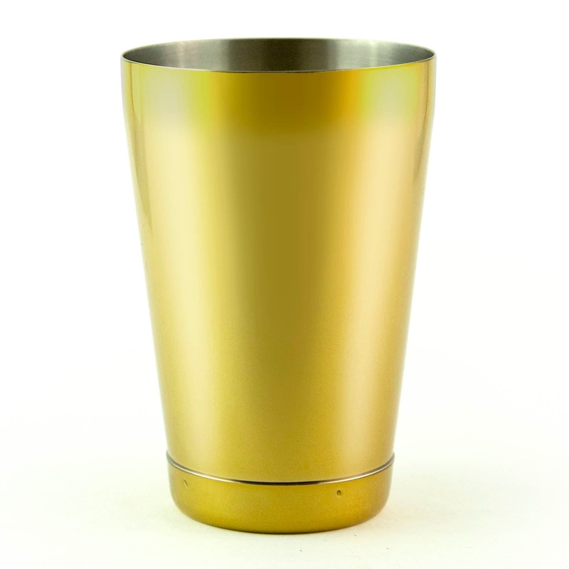 18oz Weighted Cocktail Shaker Tin – Reflective Gold