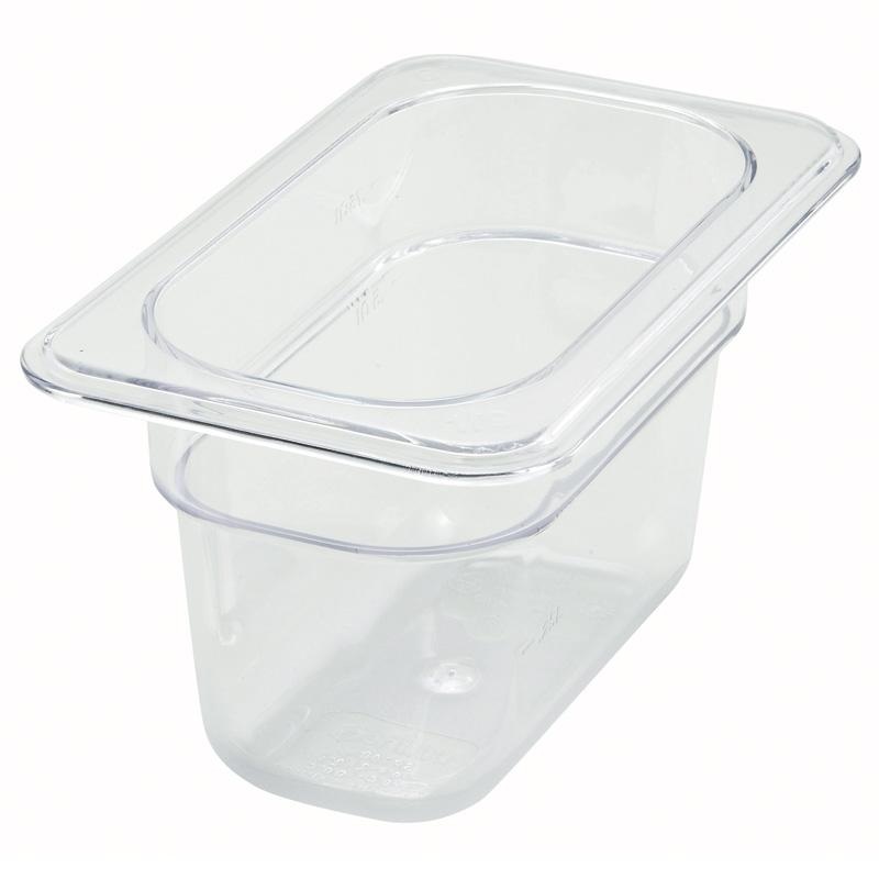 4 Deep – 1/9 Size Clear Polycarbonate Food Pan