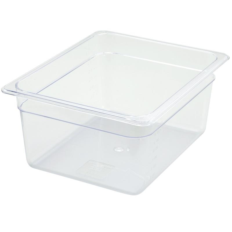 6 Deep – 1/2 Size Clear Polycarbonate (Half Size) Food Pan
