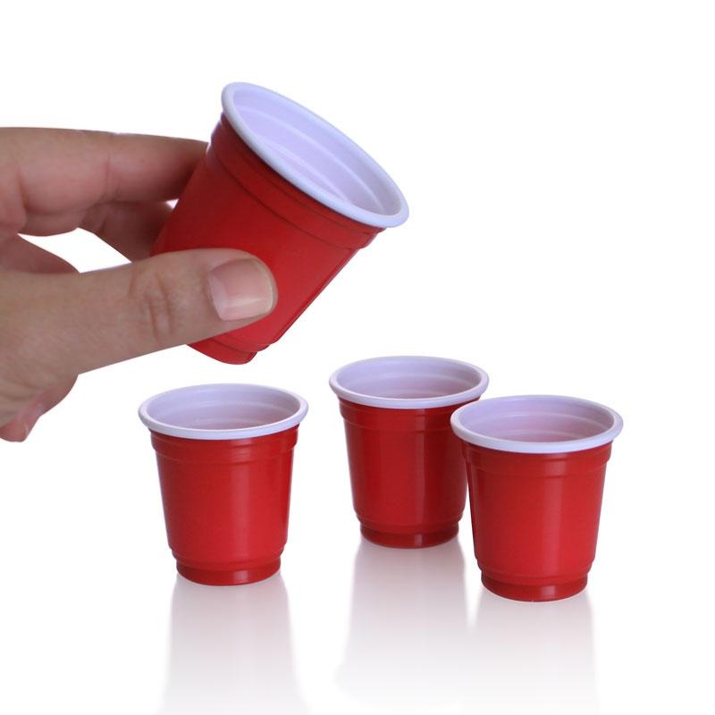 BarConic 2 oz. Red Plastic Cups (200 Count)
