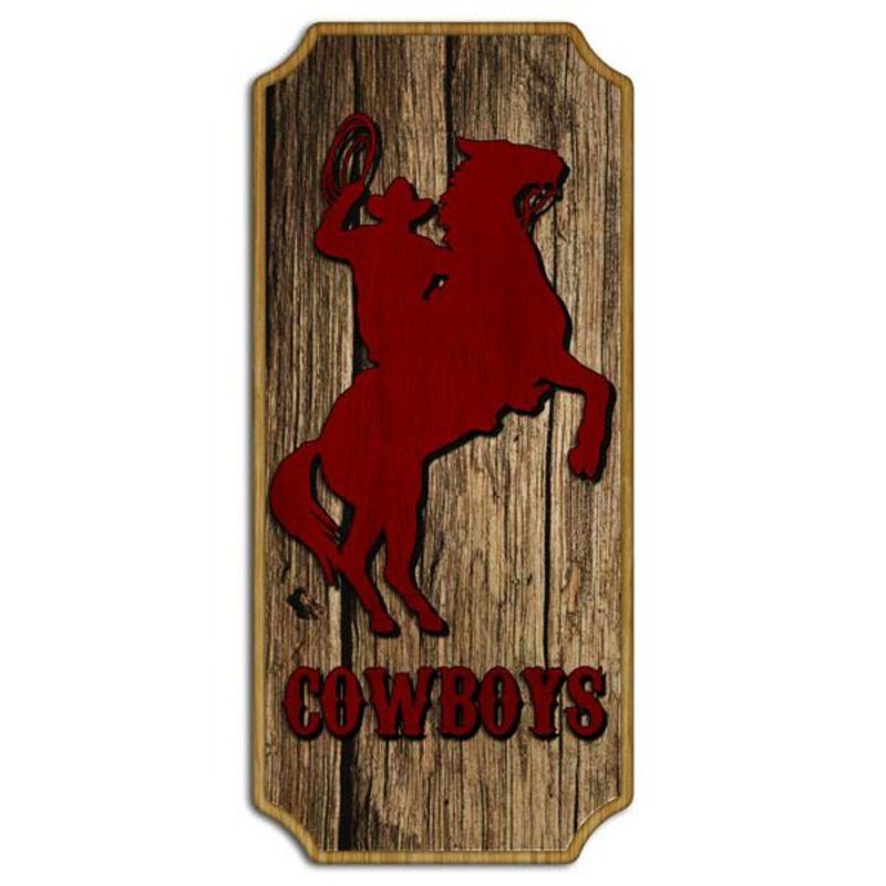 Cowboys Wood Plaque Kolorcoat Sign