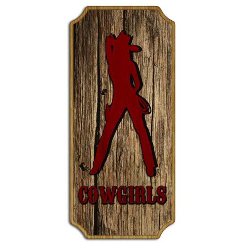 Cowgirls Wood Plaque Kolorcoat Sign