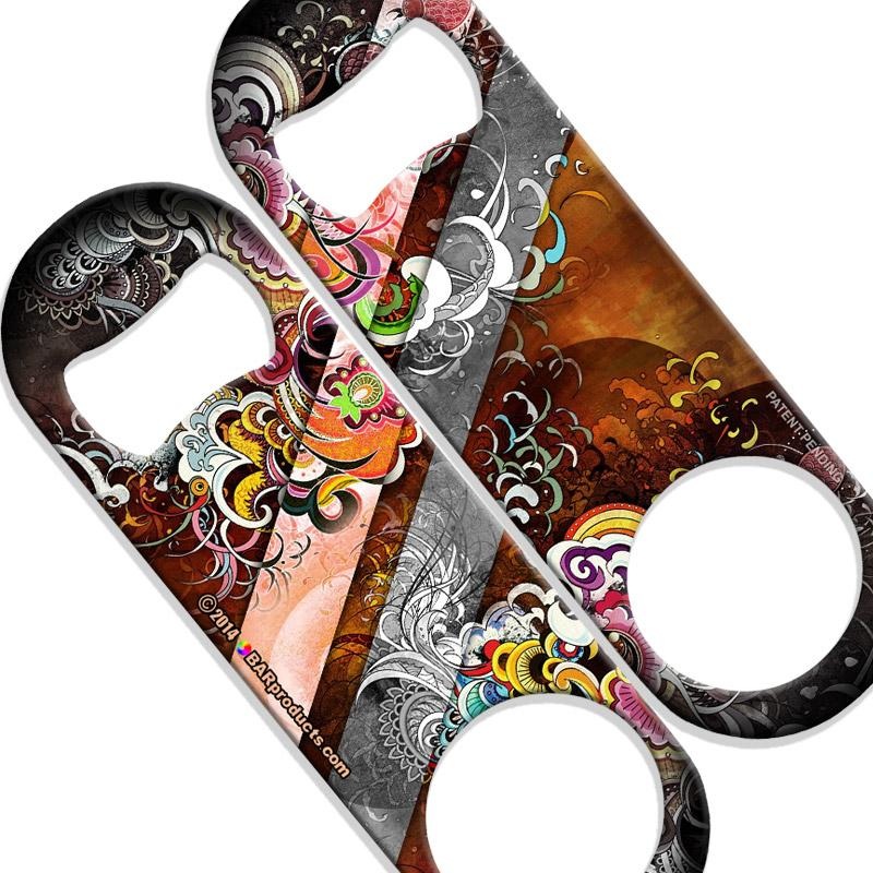 Funky Floral Speed Bottle Opener – Medium Sized 5 inch