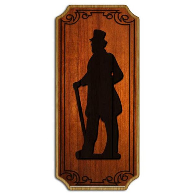 Gentleman Wood Plaque Kolorcoat Sign