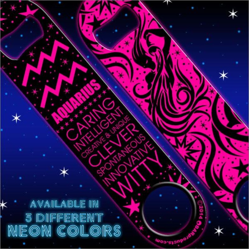 Kolorcoat Zodiac Speed Bottle Opener – NEON – AQUARIUS