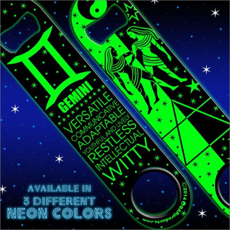 Kolorcoat Zodiac Speed Bottle Opener – NEON – GEMINI
