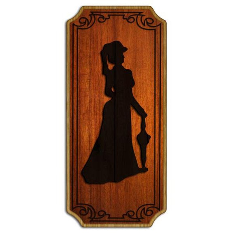 Ladies Wood Plaque Kolorcoat Sign
