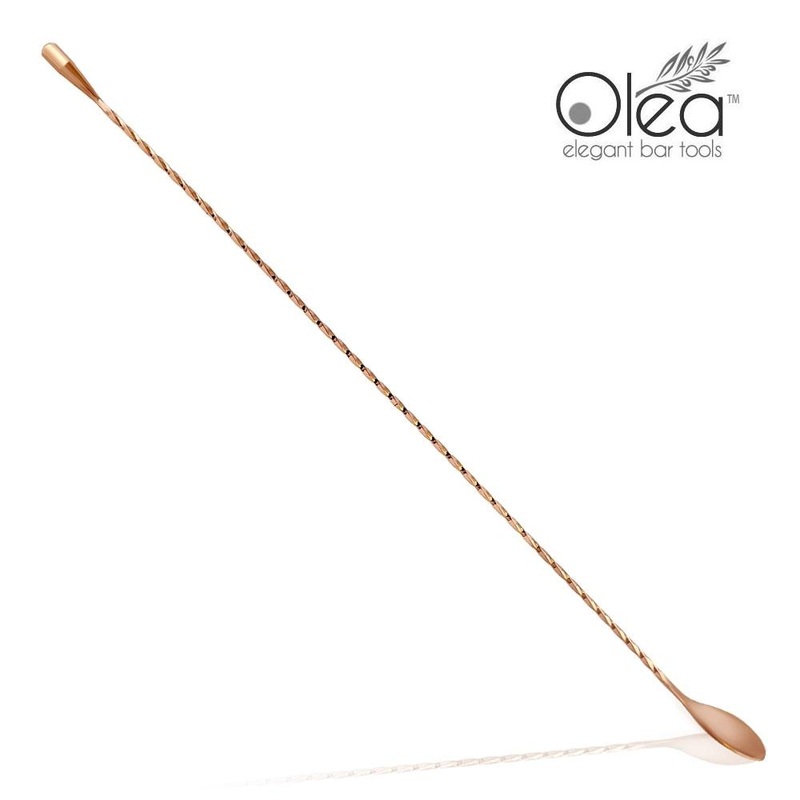Olea Bar Spoon – Copper Plated with Weighted Tip (50cm)