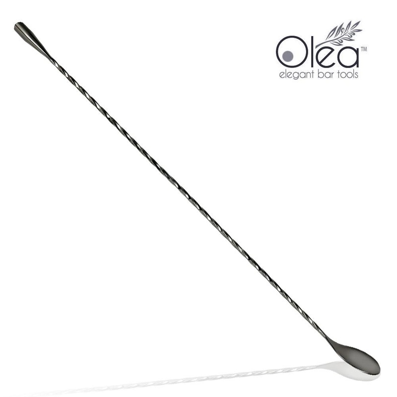 Olea Bar Spoon – Gunmetal Plated with Weighted Tip (40cm)