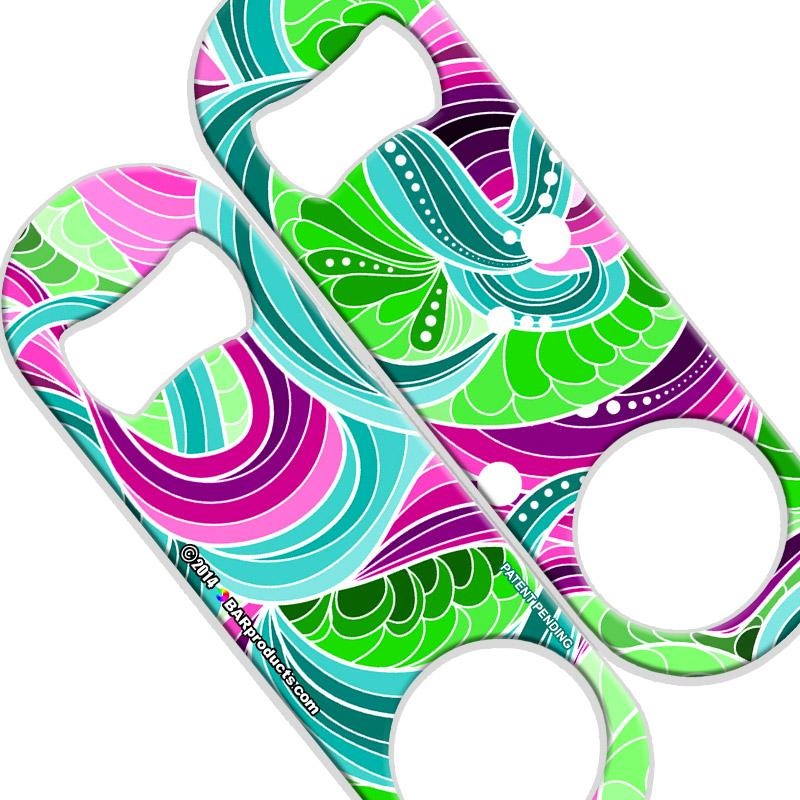 Pretty Abstract Speed Bottle Opener – Medium Sized 5 inch
