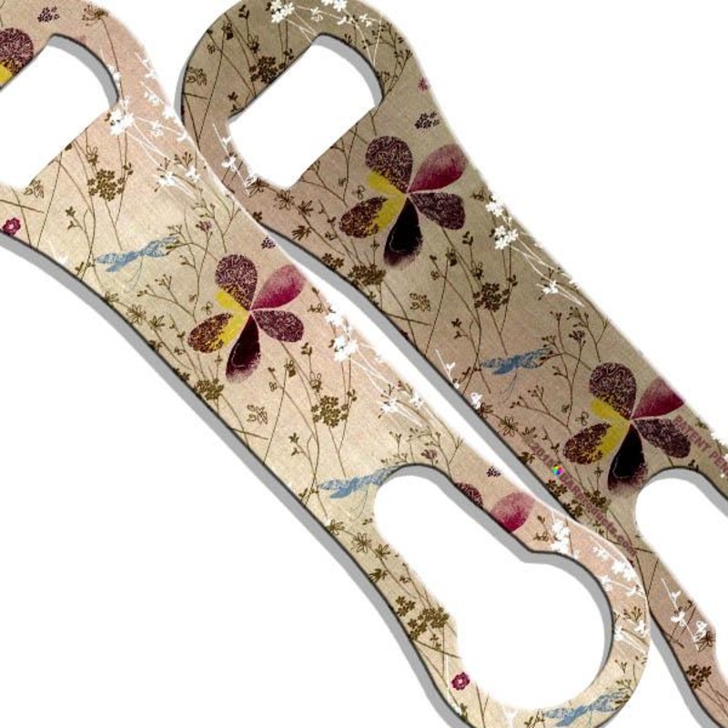 Rustic Floral V-Rod Bottle Opener