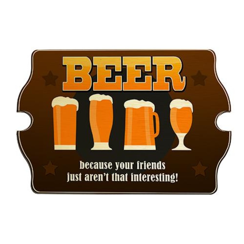 Wood Bar Sign Tavern-Shaped – Beer
