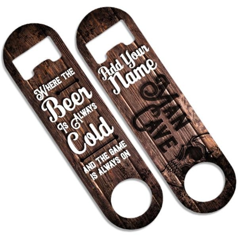Add Your Name – Skinny Mini Bottle Opener – Man Cave