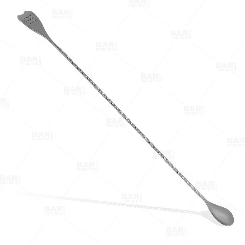 BarConic Bar Spoon with Strainer Tip – Stainless Steel – 40cm