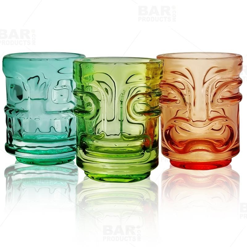 Shot Glasses – Tiki – Set of 3 – Multicolor