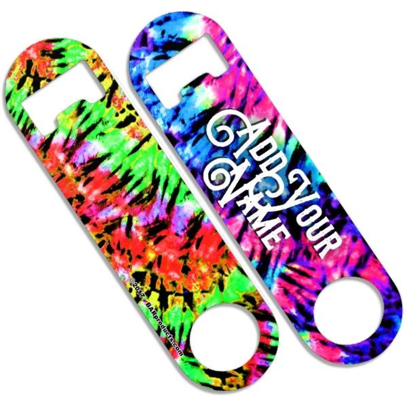 Skinny Mini Bottle Opener – Tie Dye – CUSTOMIZABLE