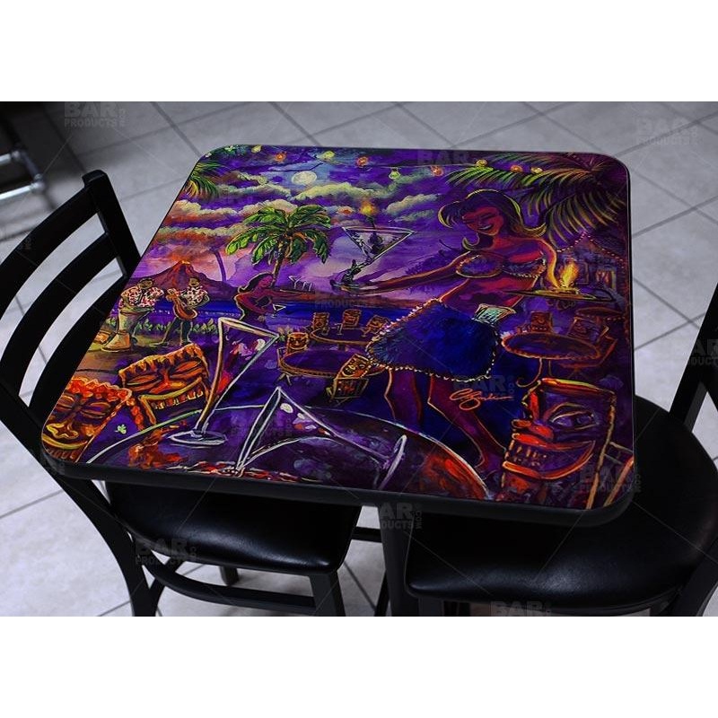 Square Wooden Table Top – Two Sizes Available – Drink Drink Tiki