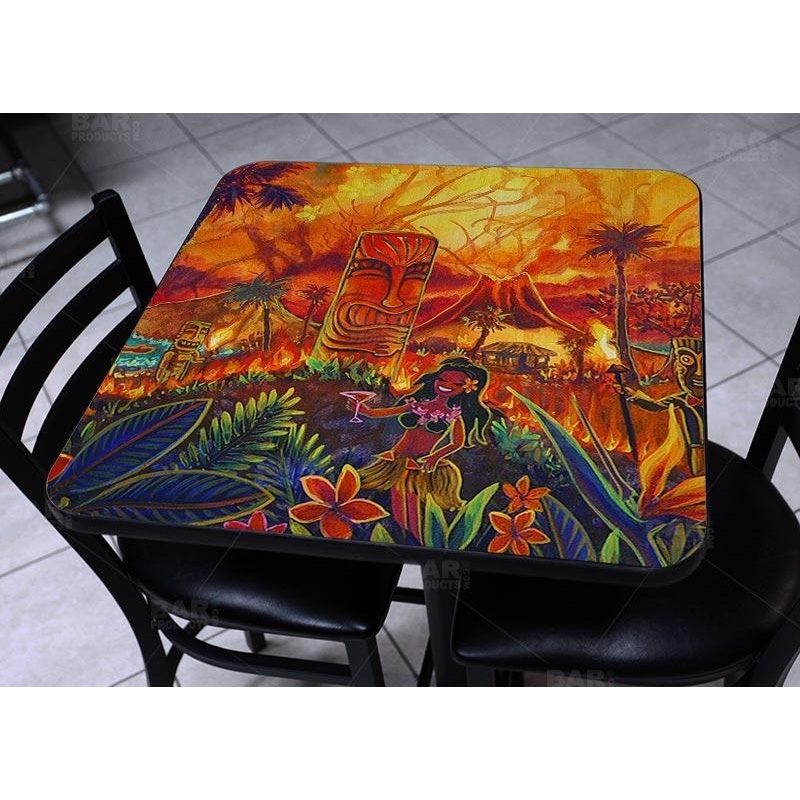 Square Wooden Table Top – Two Sizes Available – Lucky Tiki