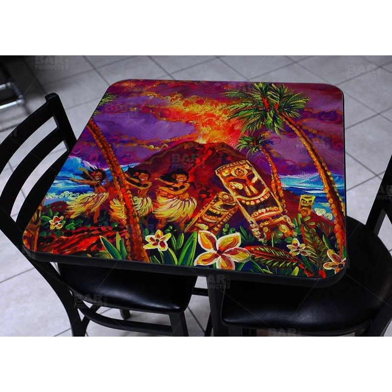 Square Wooden Table Top – Two Sizes Available – Tiki Hulu Show