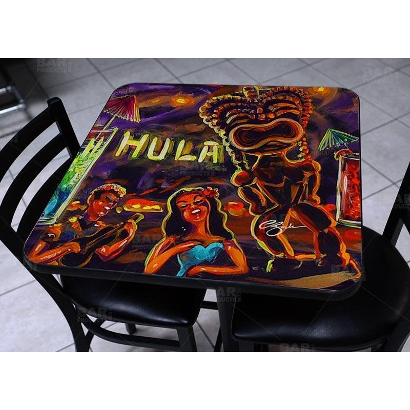 Vintage Square Wooden Table Top – Two Sizes Available – Hulu Bar
