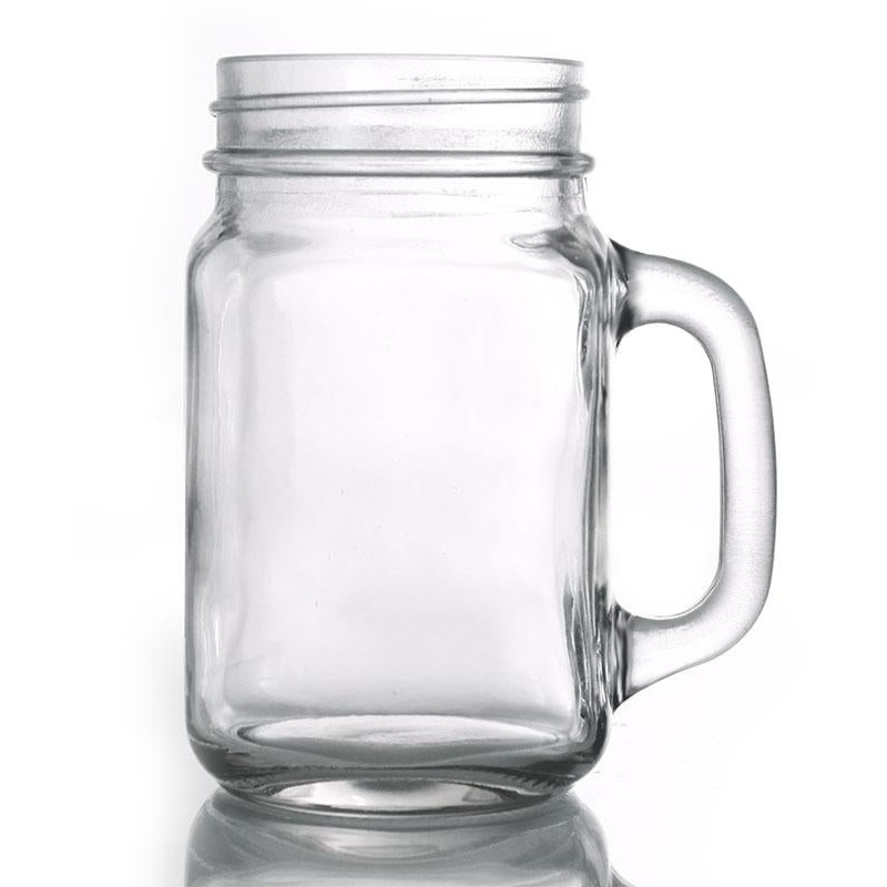 BarConic Mason Jar Mug  with Handle – 16 ounce