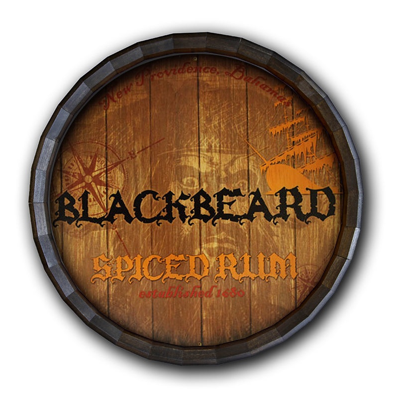 Barrel Top Tavern Sign – Blackbeard