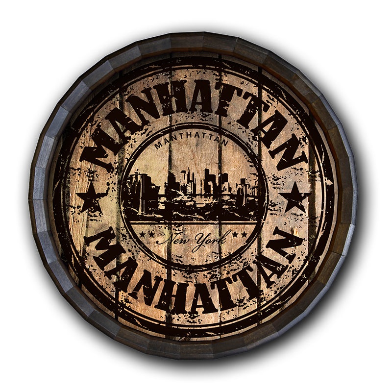 Barrel Top Tavern Sign – Manhattan Stamp