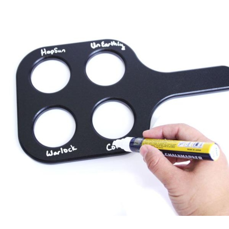 Black Plastic Beer Sampler Paddle