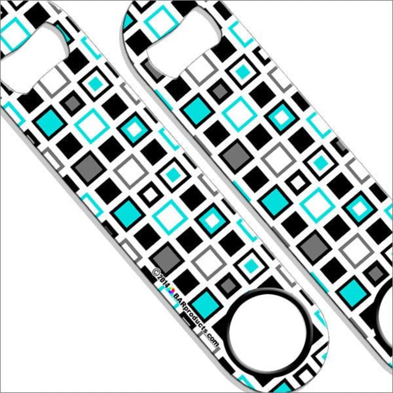 Blue Retro Squares Kolorcoat Speed Opener