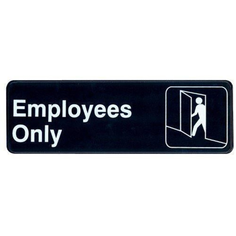 Employees Only Sign – 9 x 3