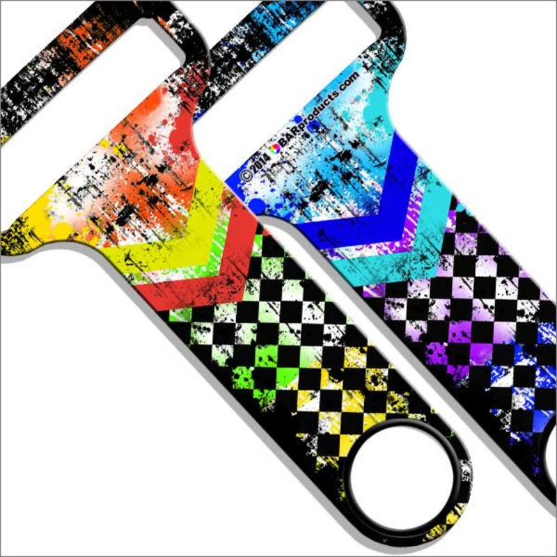 Grunge Chevron Kolorcoat HAMMERHEAD Bottle Opener