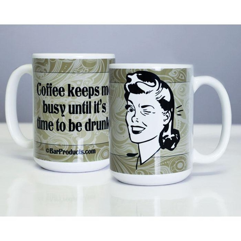 Kolorcoat Ceramic Coffee Mug  Time To Be Drunk – 15oz