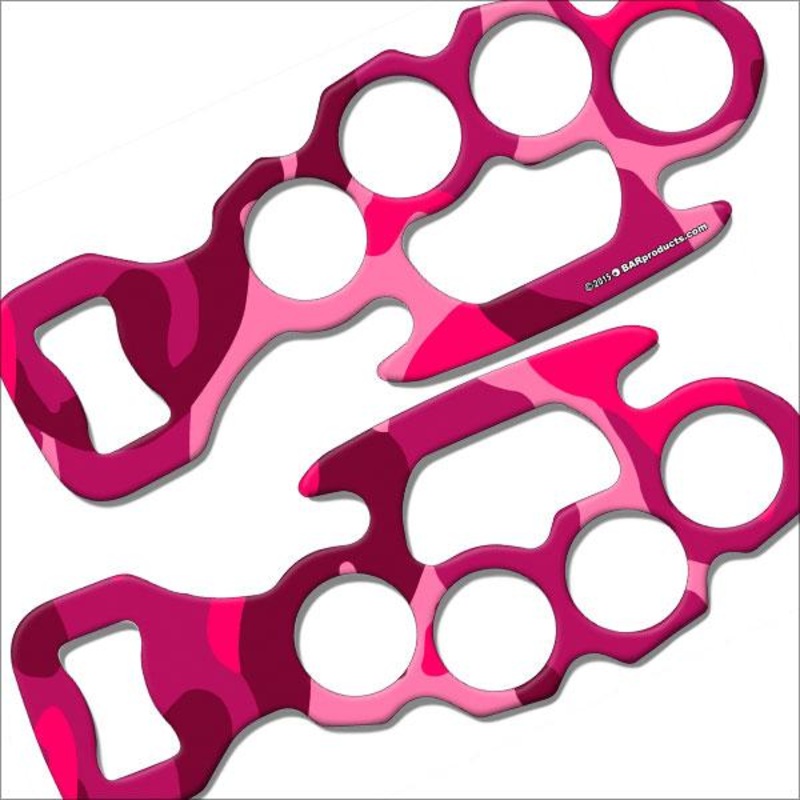 Pink Camo Kolorcoat Knuckle Buster Bottle Opener