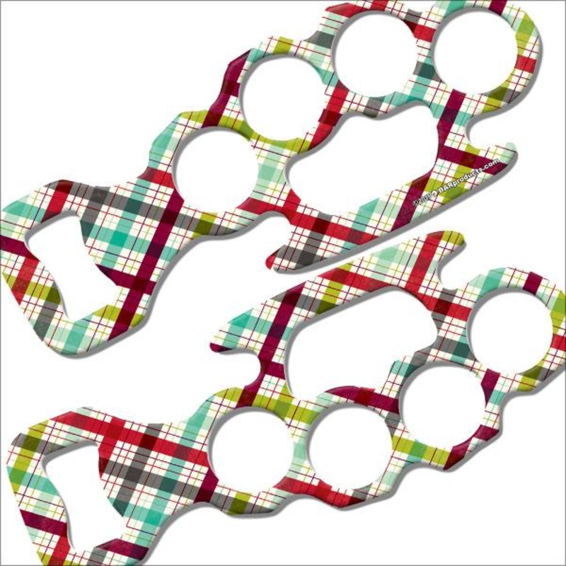 Plaid Kolorcoat Knuckle Buster Bottle Opener