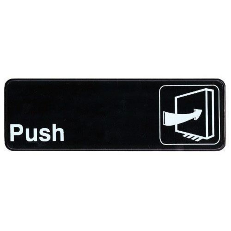 Push Sign – 9 x 3