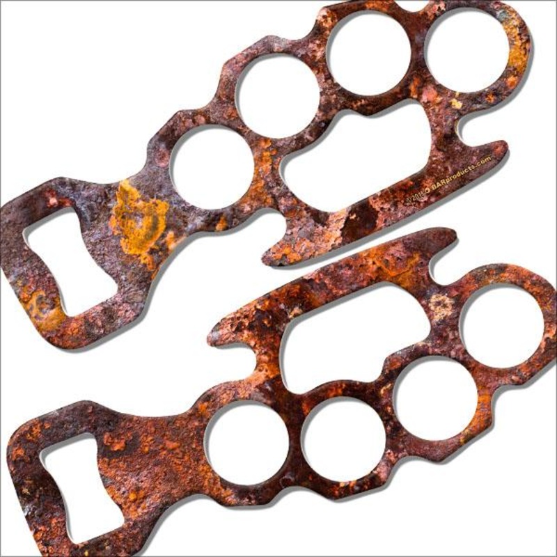 Rust Kolorcoat Knuckle Buster Bottle Opener
