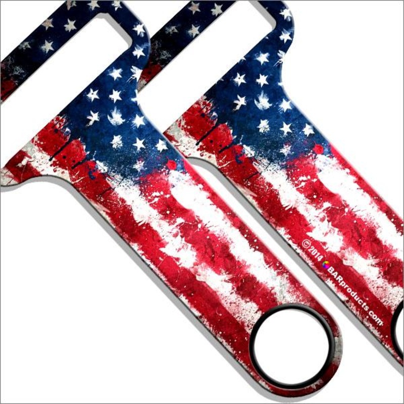 US Flag Kolorcoat HAMMERHEAD Bottle Opener