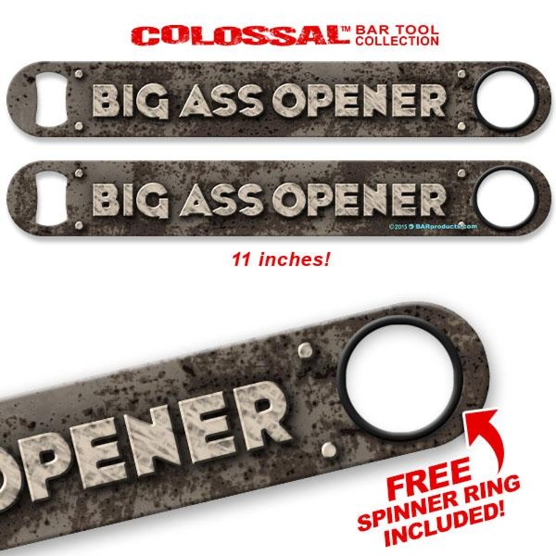 Big A** Opener Kolorcoat 11 Long COLOSSAL Speed Bottle Opener