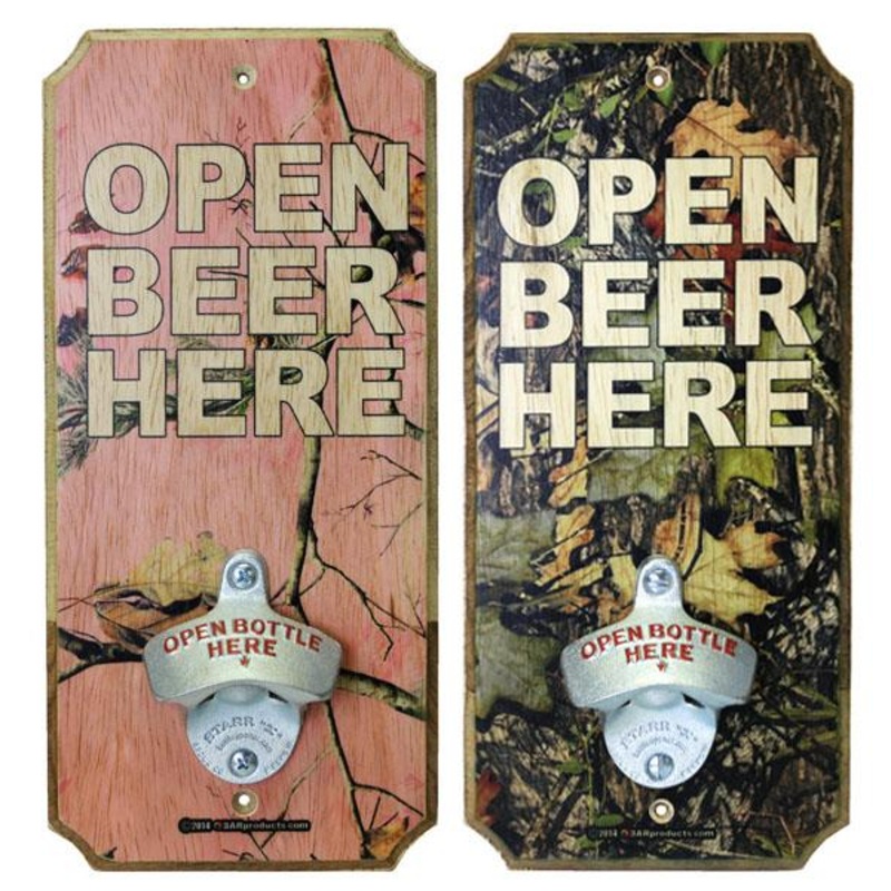 CAMO – Wood Plaque Wall Mounted Bottle Openers