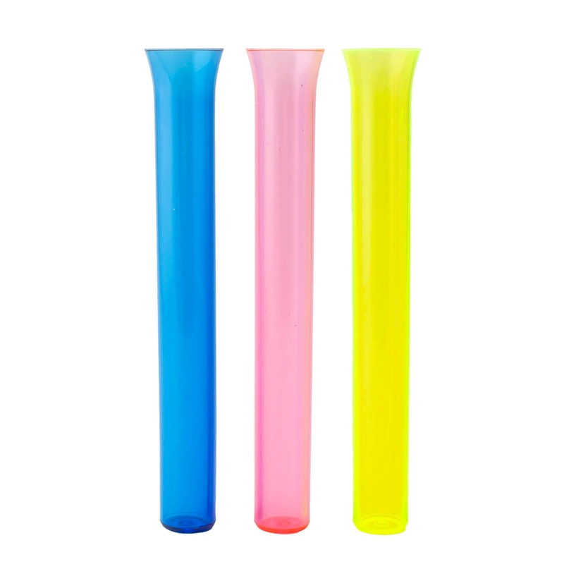 Flat Bottom Assorted Neon Test Tubes – 25ml (25 Pack)