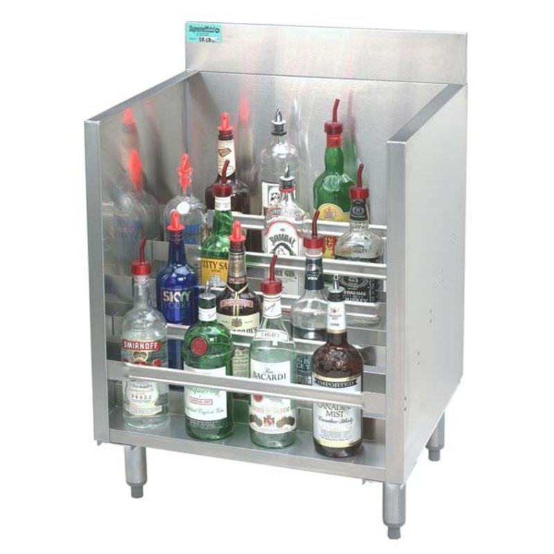 Liquor Display Rack with Locking Cover – 2′ deep