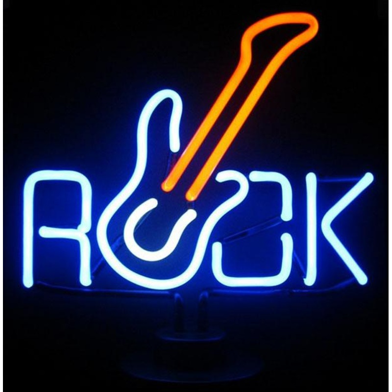 NEON Sculpture – Rock with Guitar