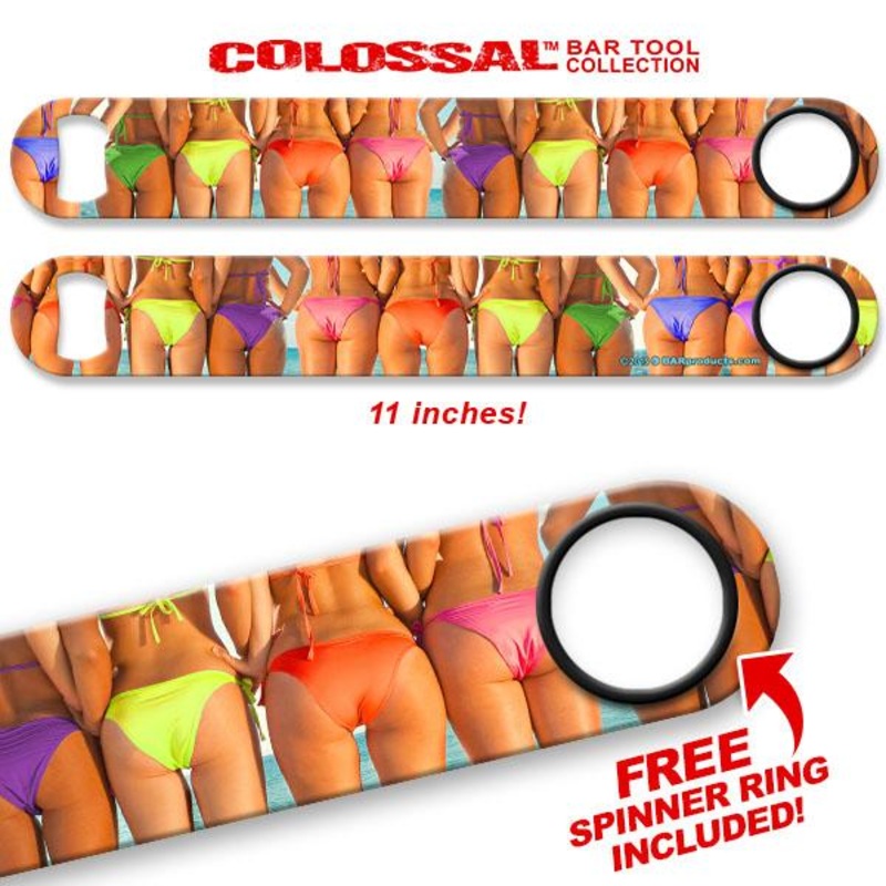 Rainbow Butts Kolorcoat 11 Long COLOSSAL Speed Bottle Opener