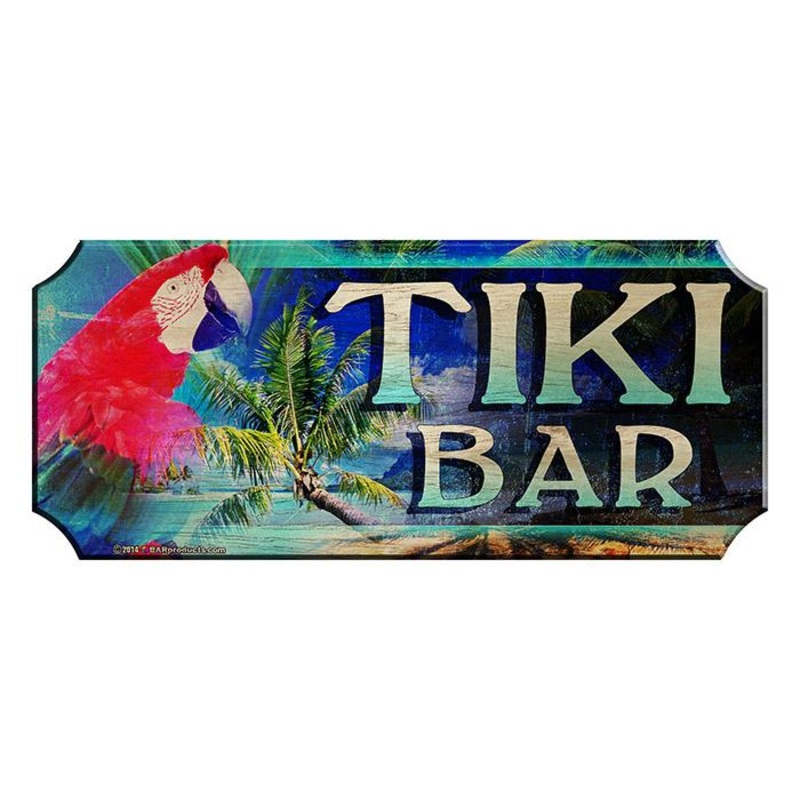 Tiki Bar – Wood Plaque Kolorcoat Bar Sign