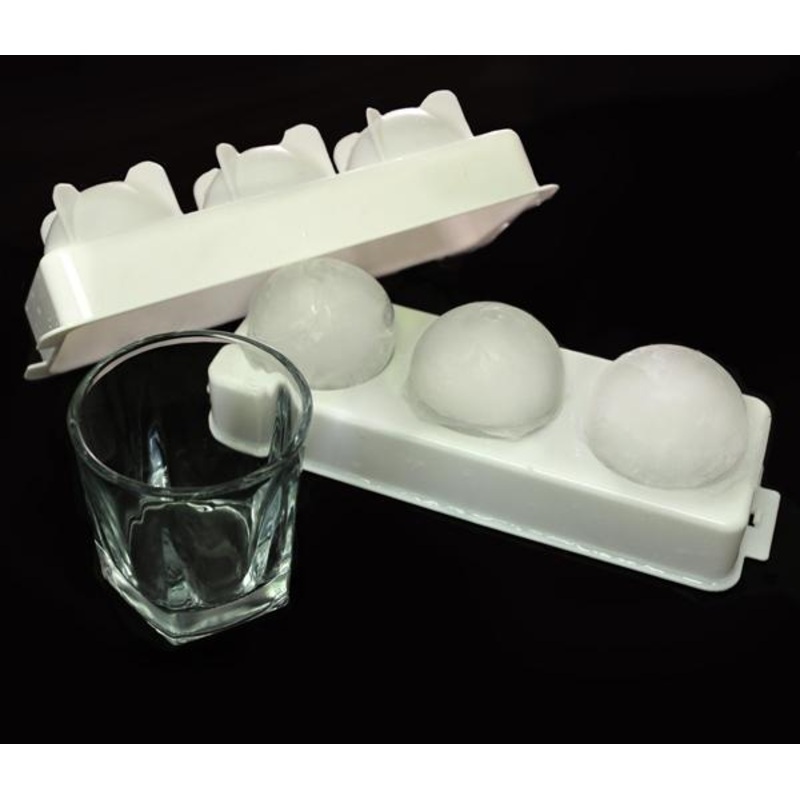 Whisky Glasses and Ice Ball Molds Set