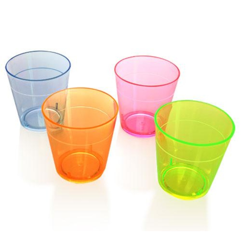 Barconic 1.5oz Assorted Plastic Shot Glasses